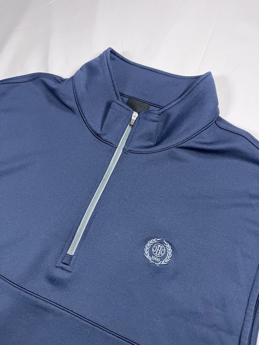 Dunning Golf XL Navy Blue Performance 1/4 Zip Vest Hermitage Country Club